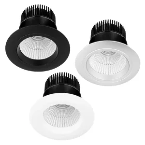 120mm LED Downlight 25w White, Black or Silver 2.7k, 3k, 4k, 5k XDF25 Trend Lighting