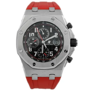 Audemars Piguet Men's Royal Oak Offshore Stainless Steel 42mm Black Arabic Dial w/ Red Accents Watch Reference #: 26470ST.OO.A101CR.01