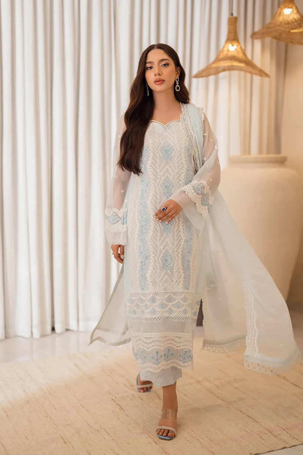 Azure Ensembles Luxury Chiffon Formals – Ocean Whisper