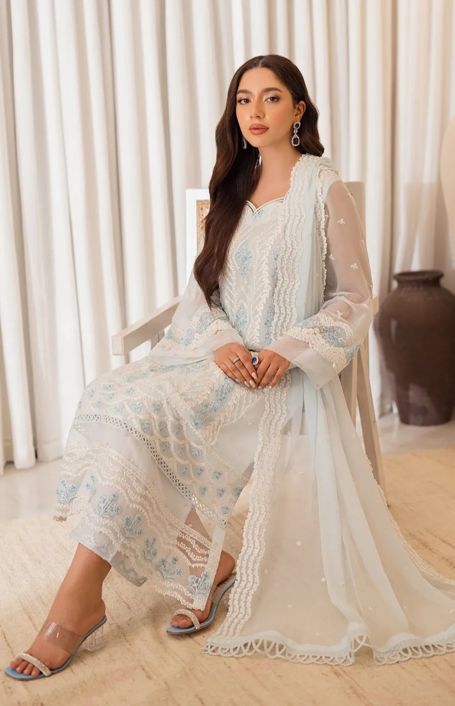 Azure Ensembles Luxury Chiffon Formals – Ocean Whisper