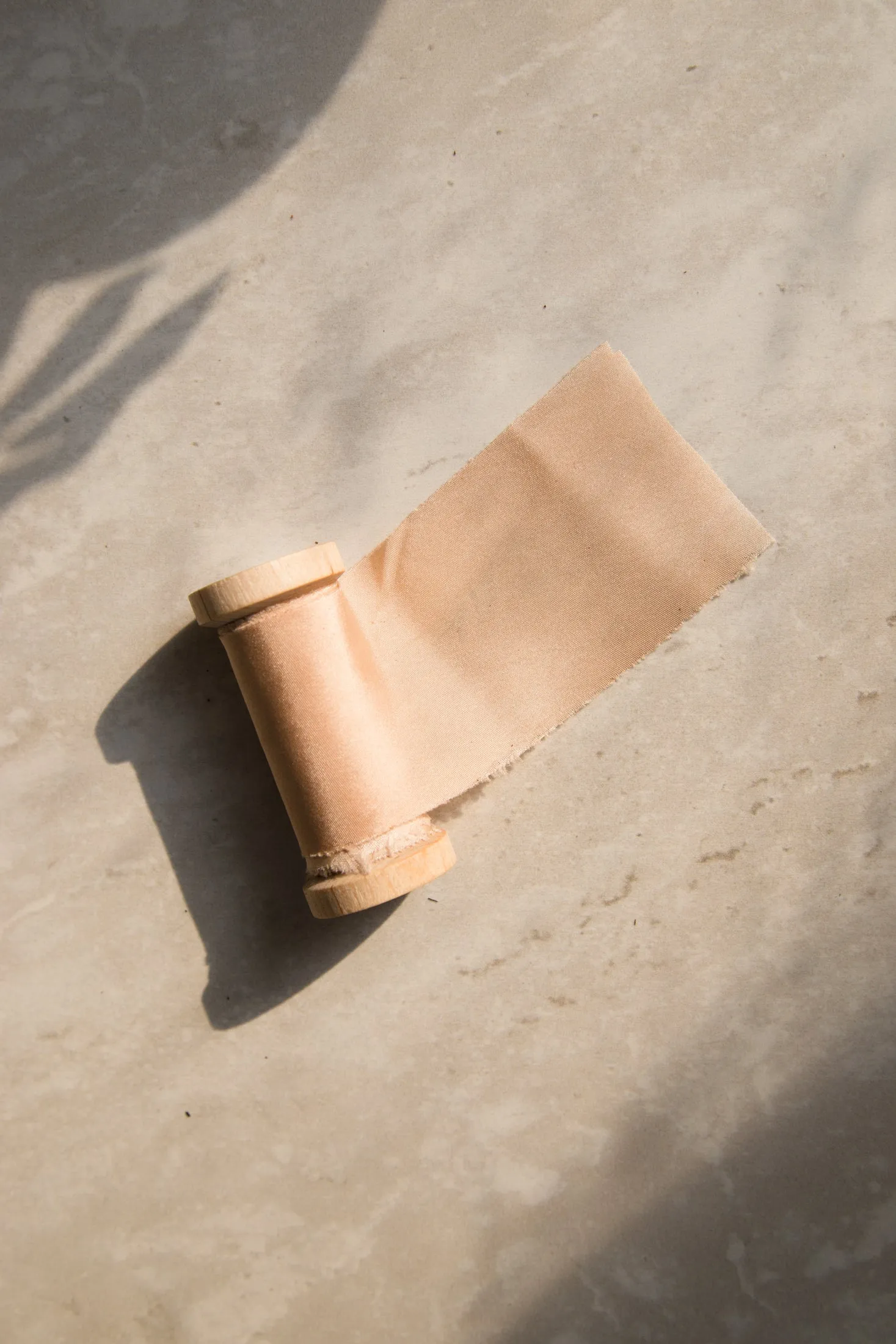 Blush Plant Dyed Silk Ribbon
