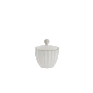 Camille sugar bowl 10x10 cm. off white