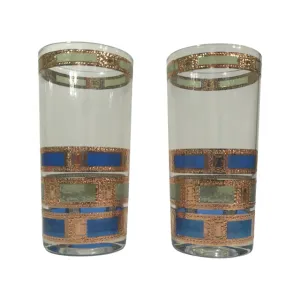 Culver - Signed Empress Design Mid-Century Highball Glasses (Set of 2)