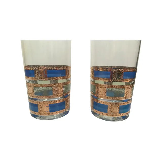 Culver - Signed Empress Design Mid-Century Highball Glasses (Set of 2)