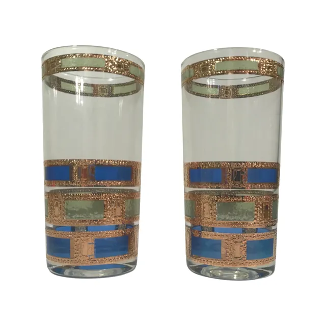 Culver - Signed Empress Design Mid-Century Highball Glasses (Set of 2)