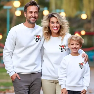 Custom Christmas Matching Sweatshirt or Hoodie, Embroidered Gift for Family