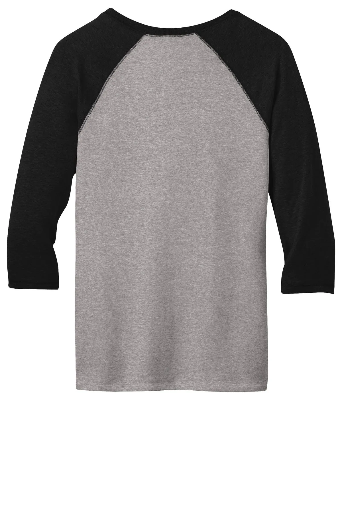 District - Juniors 50/50 3/4-Sleeve Raglan Tee. DT228