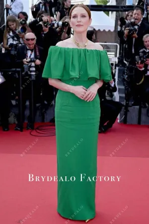 Julianne Moore Green Dress 2024 Cannes Film Festival