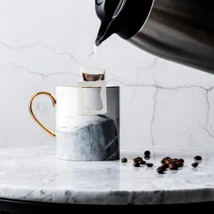 Marble and Gold Coffee Mug