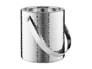 Maxwell & Williams Cocktail & Co Lexington Hammered Ice Bucket 1.5L Silver Gift Boxed