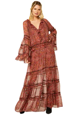 Misa - Genevieve Dress in Bohemian Paisley