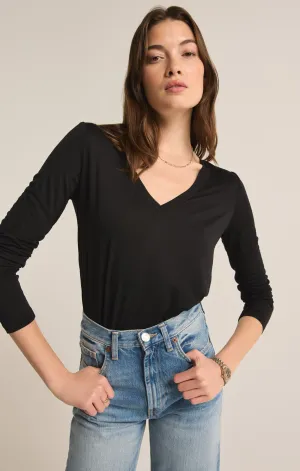 Sammie V-Neck Long Sleeve Top