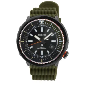 Seiko Prospex Solar Diver's Olive Green Silicone Strap Watch SNE547P1 (Not For EU Buyers) (LOCAL BUYERS ONLY)