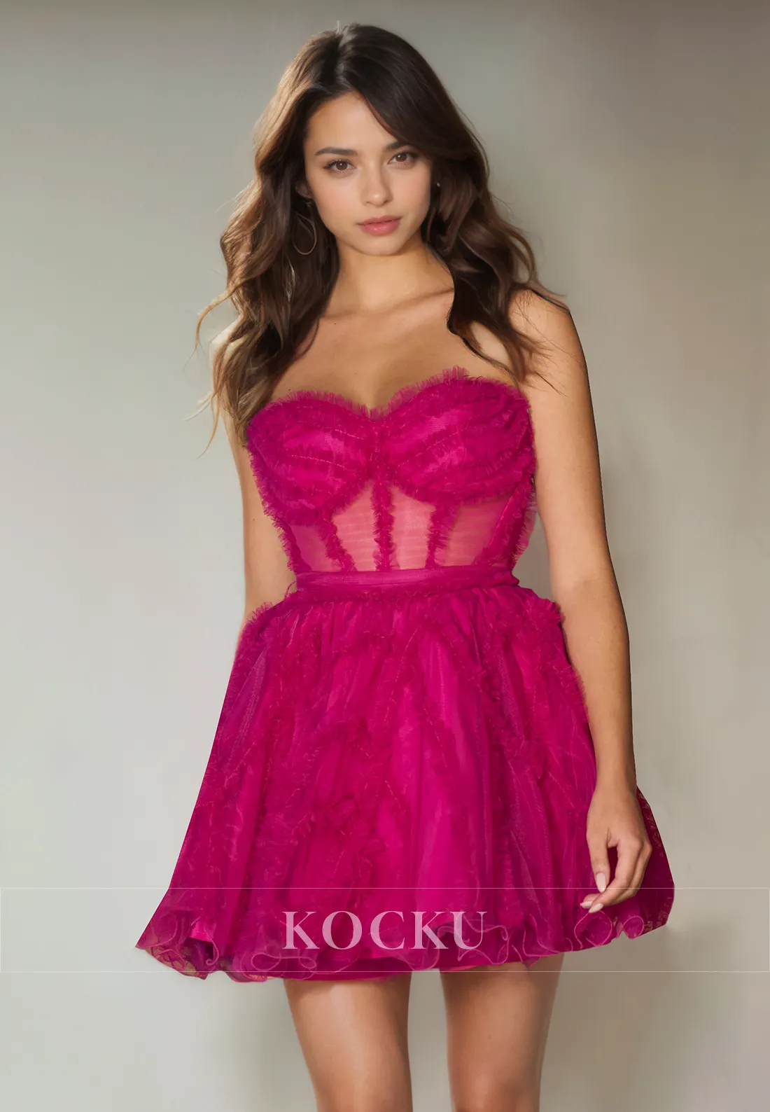 Sexy & Morden Off-Shoulder A-Line Tulle Party Homecoming Dress