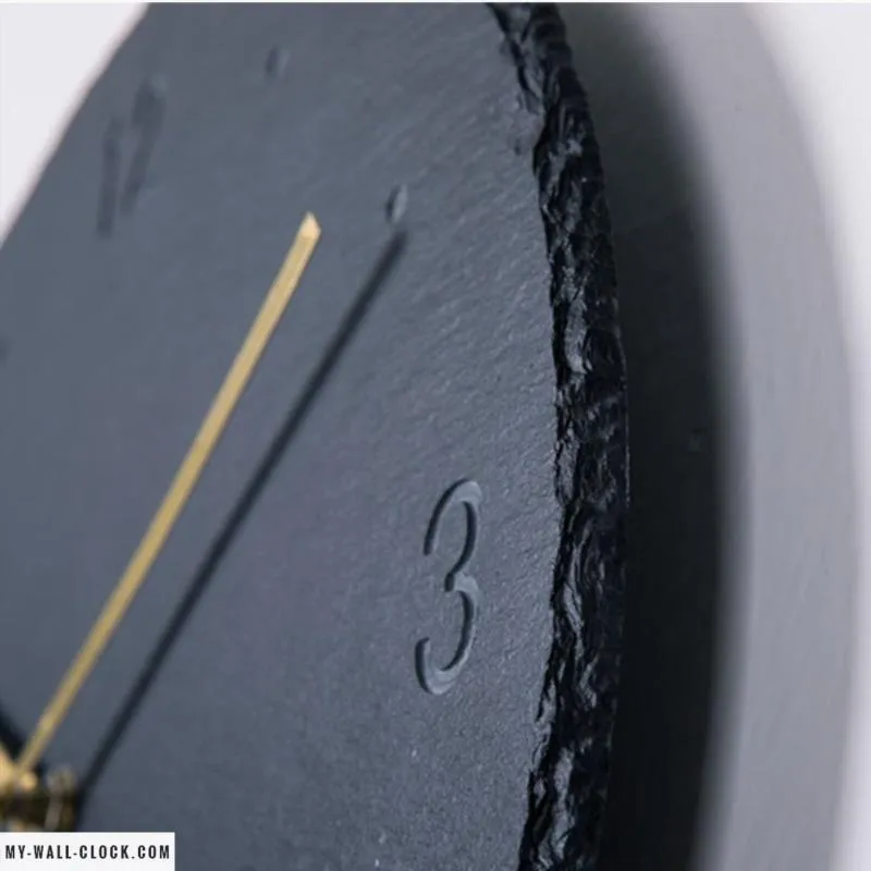 Slate modern clock