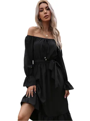 TEEK - Black Long Sleeved Dress