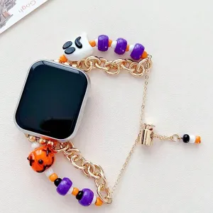 Wickedly Charming Beaded Steel Bracelet Band For Apple Watch